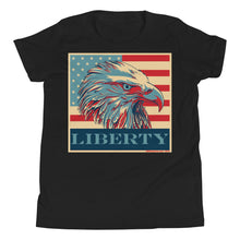 Load image into Gallery viewer, Liberty + Justice - Premium Youth Short-Sleeve T-Shirt (front and back print)
