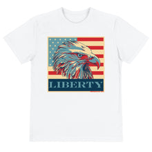 Load image into Gallery viewer, Liberty + Justice - Premium Short-Sleeve ECO T-Shirt (front and back print)