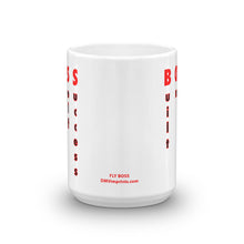 Load image into Gallery viewer, B.O.S.S (Built On Self Success) – White Glossy Ceramic Mug (Printed Both Sides)