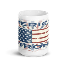 Load image into Gallery viewer, American Strong – White Glossy Ceramic Mug (Wrap Around Print)
