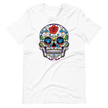 Load image into Gallery viewer, Sugar Skull #1 (Calavera) - Premium Short-Sleeve Unisex T-Shirt