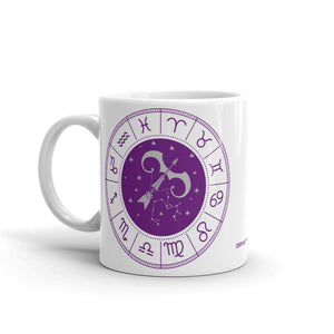 Sagittarius Zodiac – White Glossy Ceramic Mug (Printed Both Sides)