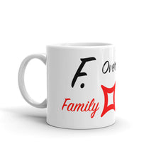 Load image into Gallery viewer, Family Over Everything (F.O.E.) – White Glossy Ceramic Mug (Wrap Around Print)