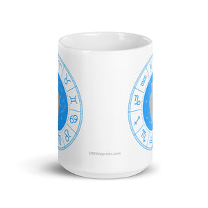 Aquarius Zodiac – White Glossy Ceramic Mug (Printed Both Sides)