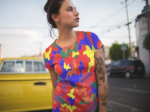 Pride Camo All Over Print - Short-Sleeve T-Shirt