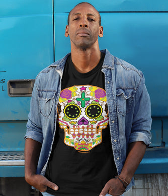 Sugar Skull #2 (Calavera) - Short-Sleeve Unisex T-Shirt