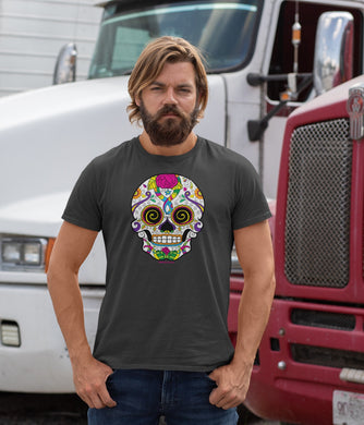 Sugar Skull #4 (Calavera) – Premium Short-Sleeve Unisex T-Shirt