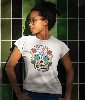 Sugar Skull #5 (Calavera) – Premium Short-Sleeve Unisex T-Shirt