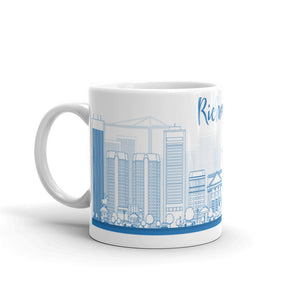 Richmond, Virginia – White Glossy Ceramic Mug (Wrap Around Print)