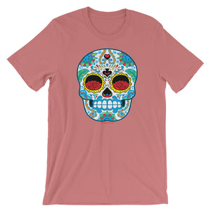 Sugar Skull #3 (Calavera) - Short-Sleeve Unisex T-Shirt
