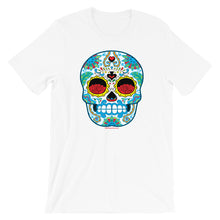 Load image into Gallery viewer, Sugar Skull #3 (Calavera) - Short-Sleeve Unisex T-Shirt