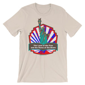 Land of the Free and Home of the Brave - Short-Sleeve Unisex T-Shirt