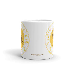 Leo Zodiac – Premium White Glossy Ceramic Mug (Printed Both Sides)
