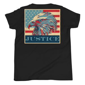 Liberty + Justice - Premium Youth Short-Sleeve T-Shirt (front and back print)