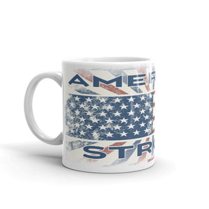 American Strong – White Glossy Ceramic Mug (Wrap Around Print)