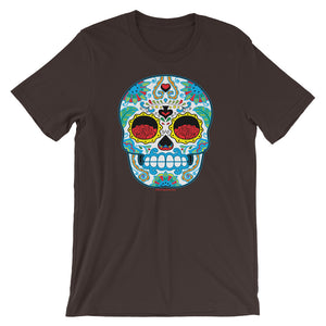 Sugar Skull #3 (Calavera) - Short-Sleeve Unisex T-Shirt