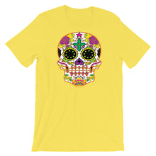 Load image into Gallery viewer, Sugar Skull #2 (Calavera) - Short-Sleeve Unisex T-Shirt