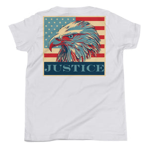 Liberty + Justice - Premium Youth Short-Sleeve T-Shirt (front and back print)