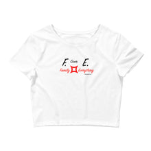 Load image into Gallery viewer, Family Over Everything (F.O.E.) #1 – Premium Crop Top T-Shirt